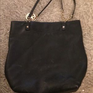 Michael Korea black leather purse